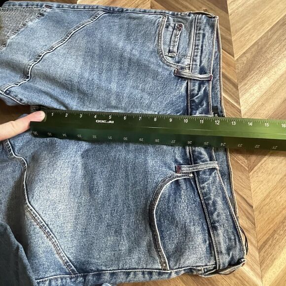 True Religion Rocco Jeans‎ Moto Ribbed Denim Relaxed Skinny Mens 34x32 New - Picture 8 of 9